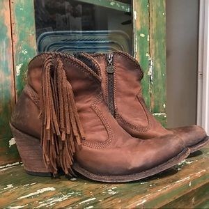 Liberty Black fringe boots